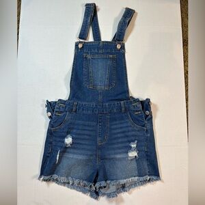 Love Tree Denim Overall Shorts. Great Condition!